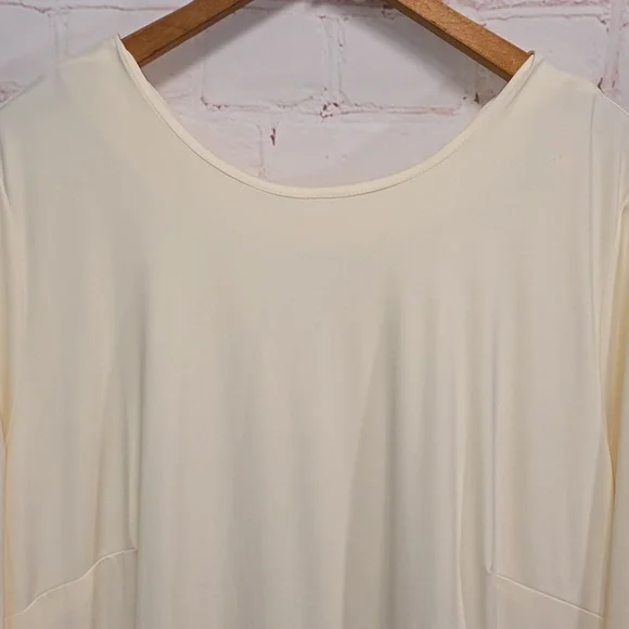 GooGoo Bar III Ruffled Two Tiered Mini Dress Sugar Cream Womens Size 2x NWT - Picture 2 of 16